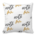 Heart Print Pillowcase for Home Decor by Axyaa - Love Cushion Cover