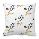 Heart Print Pillowcase for Home Decor by Axyaa - Love Cushion Cover