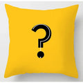 Axyaa Yellow Flower Print Cushion Cover for Home Sofa Decoration