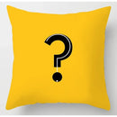 Axyaa Yellow Flower Print Cushion Cover for Home Sofa Decoration