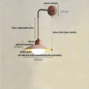 Axyaa Yellow Travertine Stone Canopy Wall Sconce with Pull Chain Switch