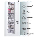 Axyaa Over the Door Shoe Organizer with Large Mesh Pockets