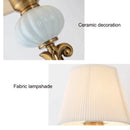 Axyaa Antique Ceramic Wall Lamp for Bedroom and Living Room