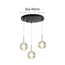 Axyaa Luxury Bubble Glass Pendant Lights for Restaurant, Staircases, & Bedside Chandeliers