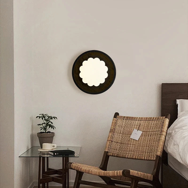 Axyaa White PVC Pumpkin LED Wall Lamps - Modern Nordic Living Room Decor