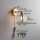 Axyaa Glass LED Wall Lamp for Shower Living Room Kitchen Bathroom Above Mirror