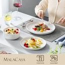 Axyaa 18/36-Piece Ceramic Porcelain Dinnerware Set for 6/12