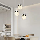 Axyaa Panda Chandelier, 3-Head Long Design for Restaurants, Bars, and Dining Tables