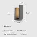 Axyaa Modern Aluminum Outdoor Wall Lamp for Porch Balcony Courtyard Decoration