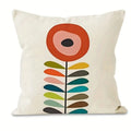 Axyaa Abstract Floral Pattern Cushion Cover for Sofa, Bedroom, Car - Vibrant and Stylish