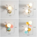 Axyaa Nordic Glass Ball Wall Sconce: Elegant G9 Light for Living Room & Bedroom