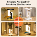 Axyaa LED Anti-gravity Night Light Desk Lamp with Wireless Charger