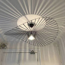 Axyaa Designer Straw Hat Chandelier LED Lighting Fixture for Home & Restaurant