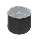 Axyaa Natural Linen Drum Lampshade for Bedside & Floor Lamps