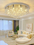 Axyaa Crystal Ceiling Lamp: Modern Minimalist Style for Bedrooms, Studies & Living Rooms