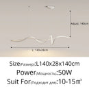 Luxury Dining Table Chandelier - Axyaa Nordic Minimalist LED Light