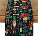 Axyaa Christmas Holly Table Runner for Kitchen Home Dining Room Decoration