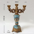 Axyaa Nostalgic Resin Candlestick for Home Decor and Parties