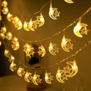 Axyaa Eid Star Moon LED String Lights Ramadan Decor
