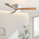 Axyaa 42/52 Inch Smart Ceiling Fan Light Remote Control Chandelier for Modern Living Room