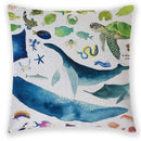 Axyaa Sea Animal Linen Pillow Case 45*45cm Home Decoration