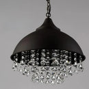 Axyaa Retro Industrial Crystal Pendant Light for Bar, Coffee, Restaurant, Loft, Bedroom.