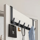Axyaa Over the Door Bathroom Organizer 7 Hooks Towels Clothes Hanger Rack