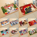 Axyaa Christmas Animal Print Door Mat - Non-Slip Home Decoration
