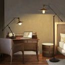 Axyaa Metallic LED Floor Lamp - Modern Retro Style Lighting for Living Room Bedroom