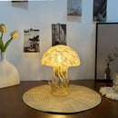 Axya Mushroom Glass Lamp - Nordic Style Night Light for Bedroom or Bedside