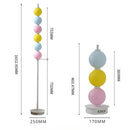 Axyaa Rainbow Candy Glass Balls LED Floor Lamp for Stylish Living Room Decor