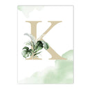 Axyaa Jungle Animals Custom Name Wall Art Poster Canvas Painting Nursery Decor