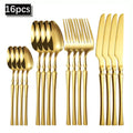 Axyaa 24-Piece Stainless Steel Cutlery Set for Restaurant Banquets