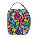 Colorful Butterfly Axyaa Insulated Lunch Bag for Work Travel and Picnic