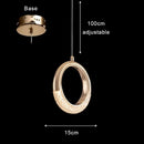 Axyaa Nordic Light Luxury Acrylic LED Chandelier for Home and Events
