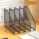 Axyaa Metal File Rack Office Desk Organizer Shelf - File Storage Box & Data Rack