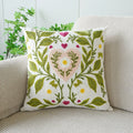 Axyaa Velvet Jacquard Embroidery Pillow Covers for Sofa Throw Headboard Decor