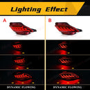 Axyaa Rear Bumper Reflector Lights for Lexus RX Dynamic Turn Signal Brake