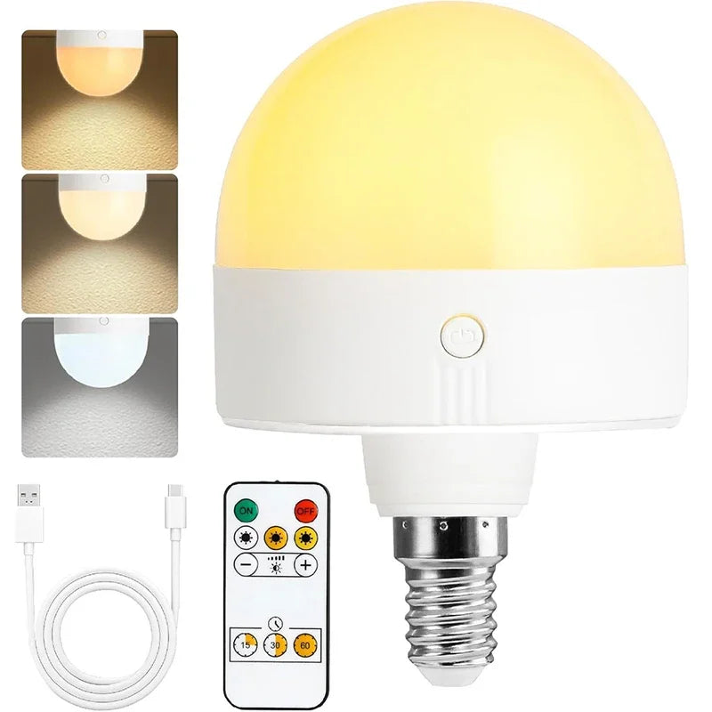 Axyaa RGB LED Bulb with Remote Control - Dimmable E27/E26 Interface