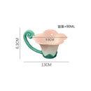 Axyaa European Flower Ceramic Coffee Cup | Exquisite Embossed Tea Mug | Gift Idea