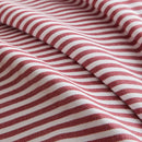 Axyaa Red Striped Tassel Pillow Cover - Modern Farmhouse Decor for Couch and Bed