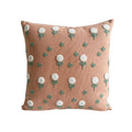 Axyaa Floral Embroidery Throw Pillow Case - 45X45 Decorative Cushion Cover
