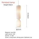 Axyaa Silk Pendant Lamp for Living Room Villa Staircase LED Floor Light