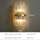 Axyaa Gold Crystal Wall Sconces for Living Room Luxury Home Decor