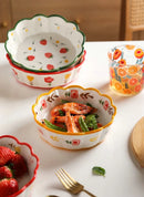 Axyaa 7-inch Ceramic Bowl Set for Baking, Steaming, & Serving Fruit Salad