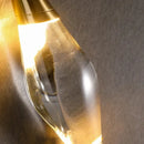 Axyaa Copper Crystal Wall Lamps for Living Room Bedroom Dining Room