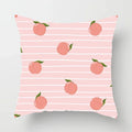 Peachy Pink Pattern Cushion Cover 45X45CM for Sofa Decor by Axyaa