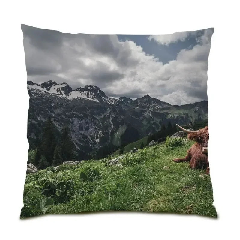 Snow Scenery Pillowcase Sofa Art Gift Beach Home Decor Axyaa Collection