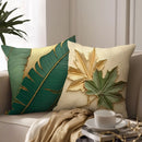 Axyaa Leaf Printed Pillowcase - Modern Home Room Decor Sofa Cushion Cover