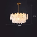 Axyaa Cloud Water Drop Glass Chandelier - French Retro Chic Pendant Lighting